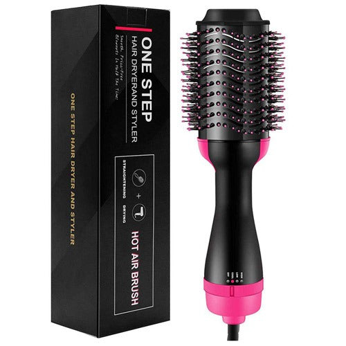 3-in-1 Professional Hot Air Brush - Hair Dryer, Straightener & Volumizer Styler